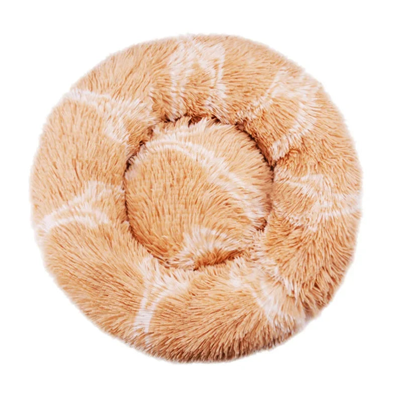 Calming Round Dog Bed (40–90cm) – 6 Sizes, Ultra Soft & Warm