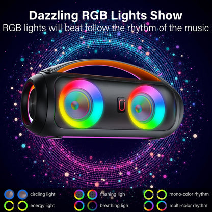 JYX  D16 Portable Bluetooth Speaker With Subwoofer&Loud Sound And Strong Bass& IP65 Waterproof
