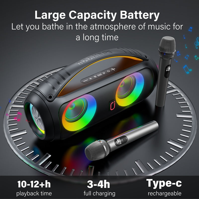 JYX  D16 Portable Bluetooth Speaker With Subwoofer&Loud Sound And Strong Bass& IP65 Waterproof