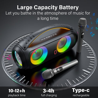 JYX  D16 Portable Bluetooth Speaker With Subwoofer&Loud Sound And Strong Bass& IP65 Waterproof