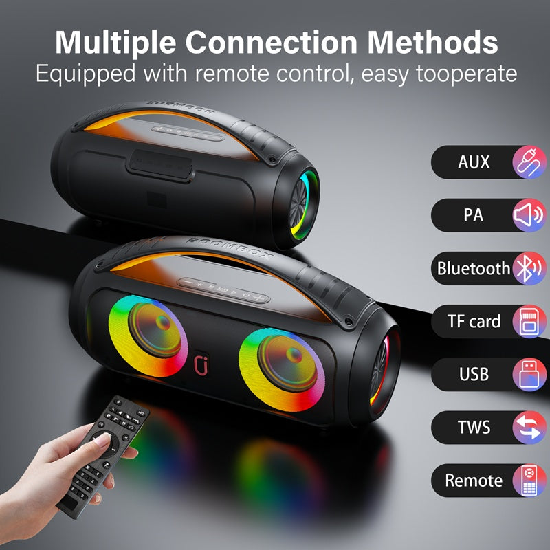 JYX  D16 Portable Bluetooth Speaker With Subwoofer&Loud Sound And Strong Bass& IP65 Waterproof