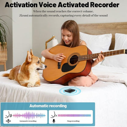 Voice Recorder Ultra-thin Mini Double-sided Built-in Magnet