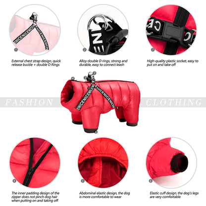 Winter Pet Dog Clothes Super Warm Dog Jacket