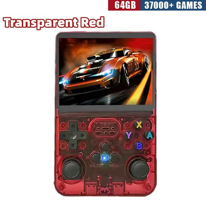 **R36S Retro Handheld Console – 3.5" IPS Screen, 64-256GB, Built-in Games**