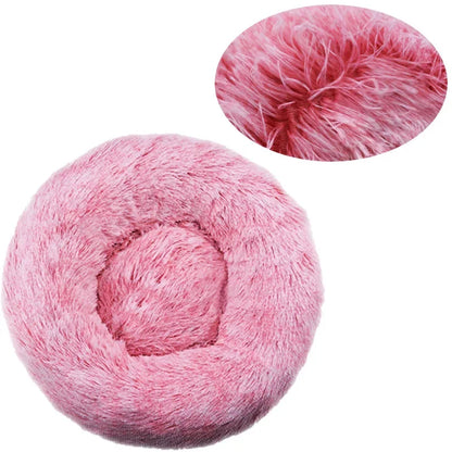 Calming Round Dog Bed (40–90cm) – 6 Sizes, Ultra Soft & Warm