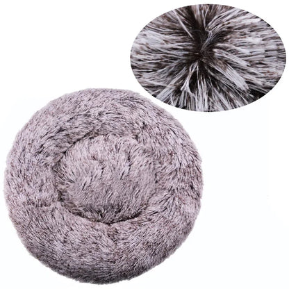Calming Round Dog Bed (40–90cm) – 6 Sizes, Ultra Soft & Warm