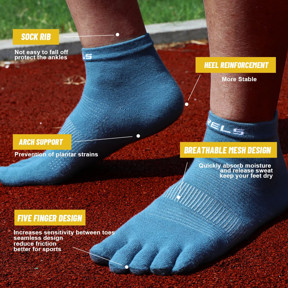 WRELS – 1 Pair CoolMax Sports Socks, Quick-Dry & Breathable for Running & Fitness