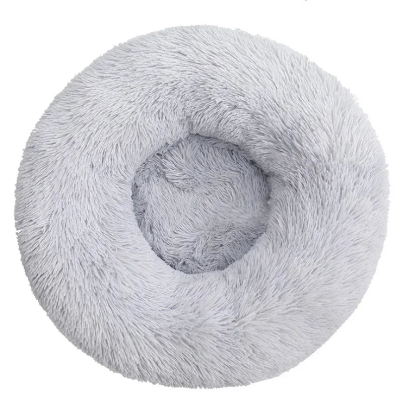 Calming Round Dog Bed (40–90cm) – 6 Sizes, Ultra Soft & Warm