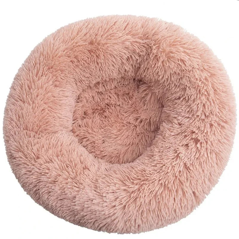 Calming Round Dog Bed (40–90cm) – 6 Sizes, Ultra Soft & Warm