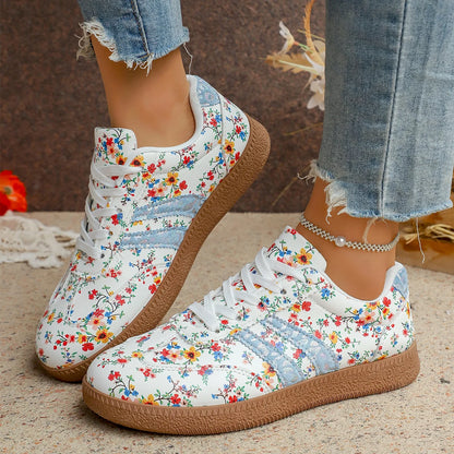 Women's Floral Lightweight Breathable Sneakers