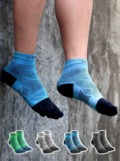 WRELS Coolmax Athletic Five-Toe Socks – Breathable & High Perf