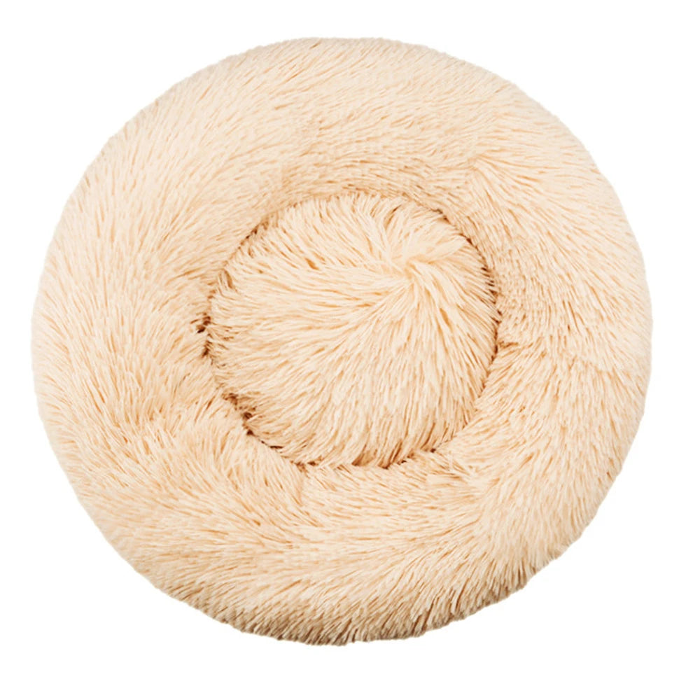 Calming Round Dog Bed (40–90cm) – 6 Sizes, Ultra Soft & Warm