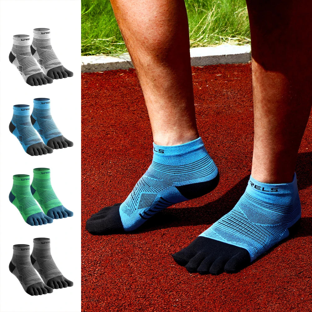 WRELS Coolmax Athletic Five-Toe Socks – Breathable & High Perf