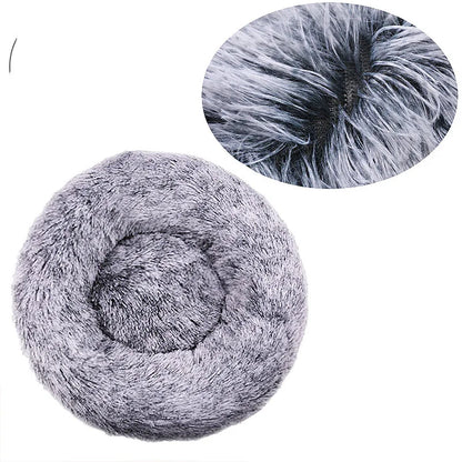 Calming Round Dog Bed (40–90cm) – 6 Sizes, Ultra Soft & Warm