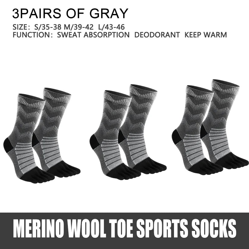 WRELS Merino Wool Sports Socks – Warm & Comfy for Skiing & Hiking