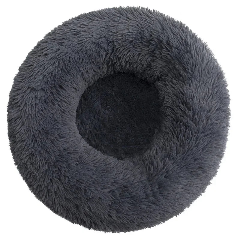 Calming Round Dog Bed (40–90cm) – 6 Sizes, Ultra Soft & Warm